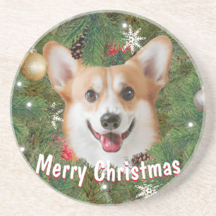 Porta-copos Corgi Christmas