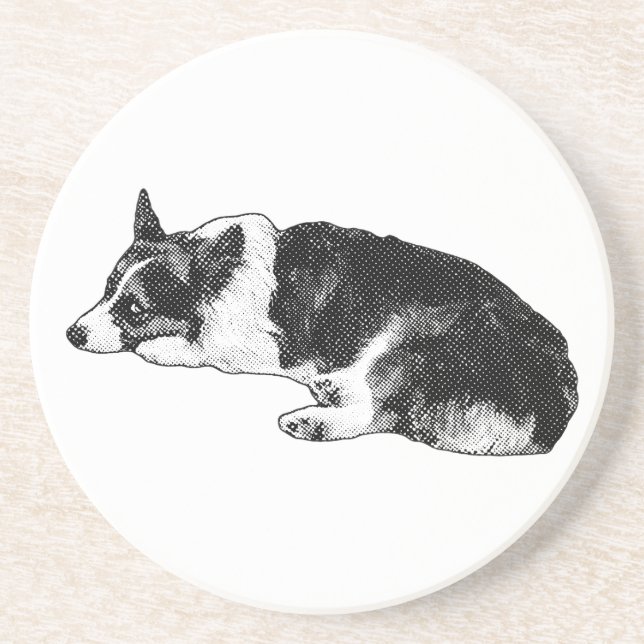 Porta-copos Corgi com Foco Claro (Frente)