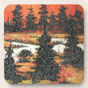 Porta copos Cork Set Ann Hayes Tree Delight
