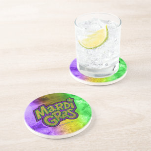 Porta-copos Coroa tema Mardi Gras festivo SlipperyJoe's reinf