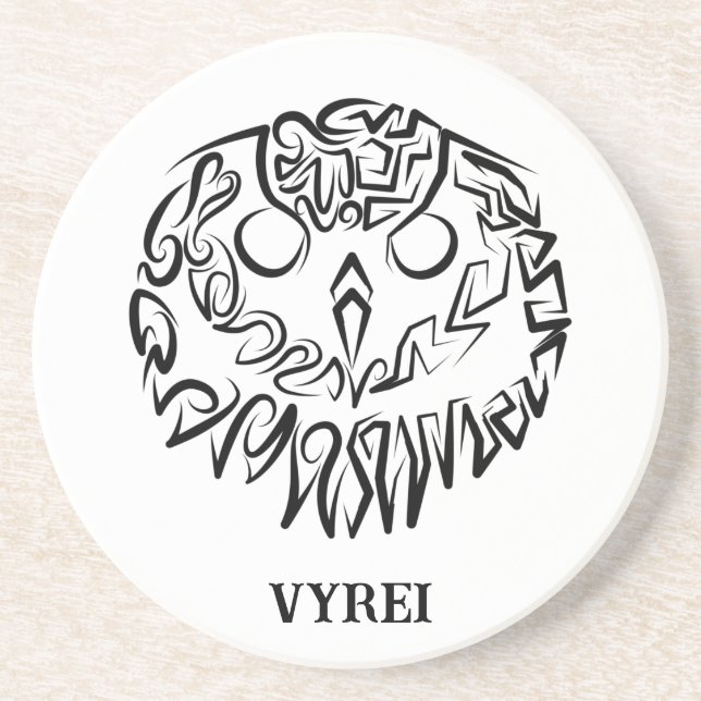 Porta-copos Coruja Branca e Negra (Frente)