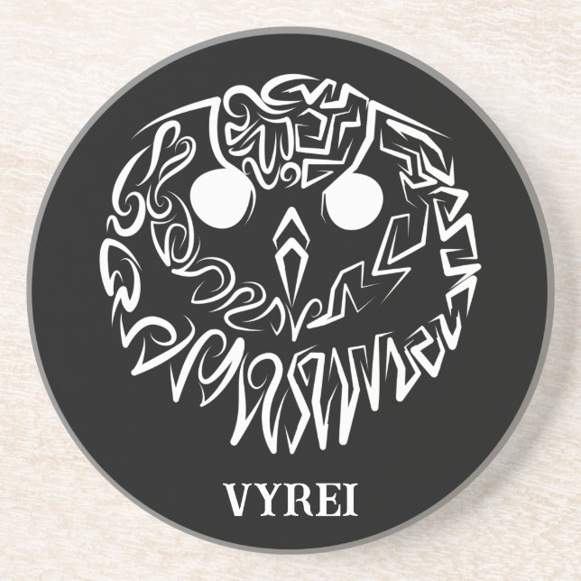 Porta-copos Coruja Branca e Negra (Frente)