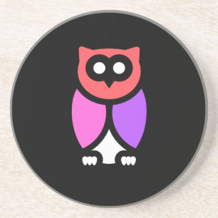 Porta-copos Coruja Noturna, Linda Rosa e Vermelha, Pop Abstrat
