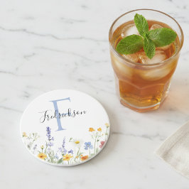 Porta-copos Cottagecore Floral Home Sweet Home Coaster