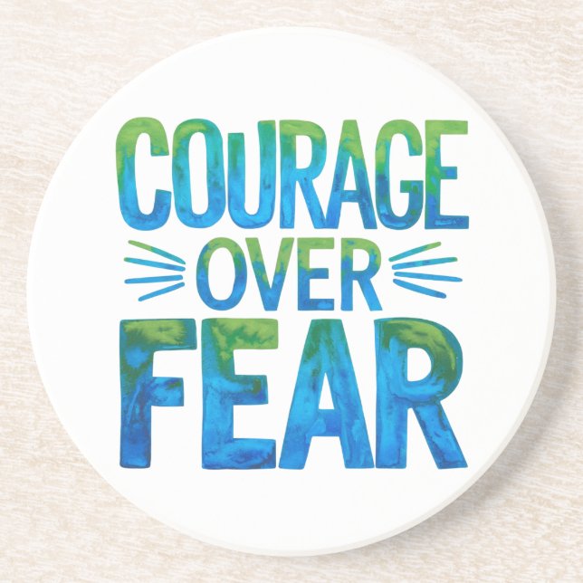 Porta-copos Courage over fear (Frente)