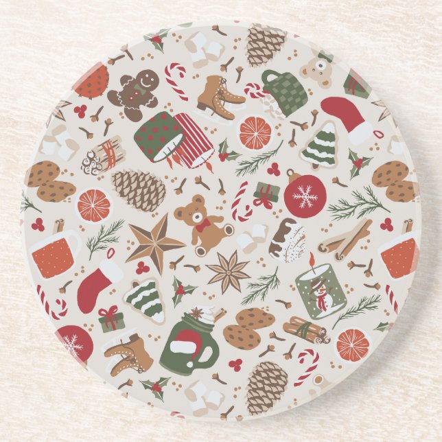 Porta-copos Cozy Natal & Spice (Frente)