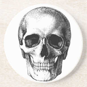Porta-copos crânio e Lua cheia assustadores