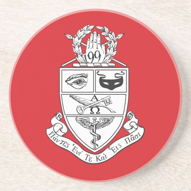 Porta-copos Crest da Kappa Psi (Frente)