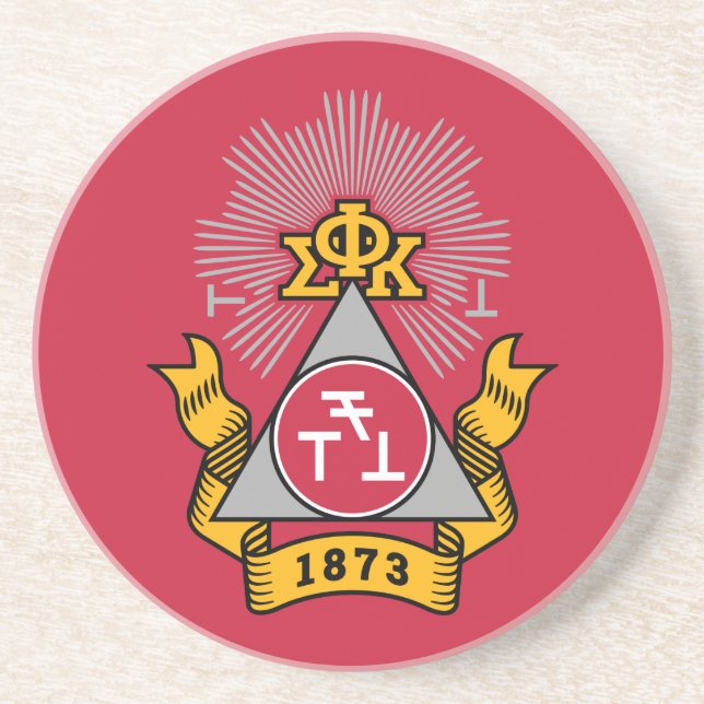 Porta-copos Crest da Phi Sigma Kappa (Frente)