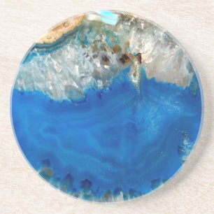 Porta-copos cristal azul