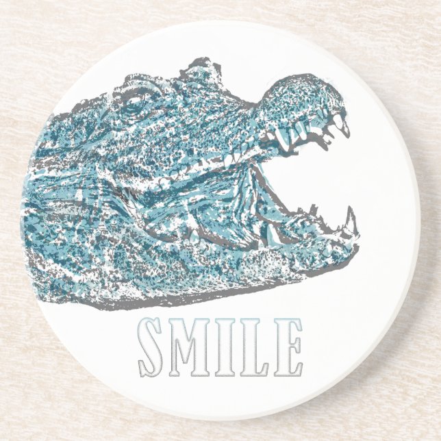 Porta-copos Crocodilo de Sorriso (Frente)