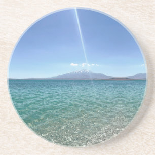 Porta-copos Crystal Water View Blue Sky Beach Vibe Peaceful