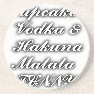Porta-copos Cupcakes Vodka Hakuna Matata FUNNY