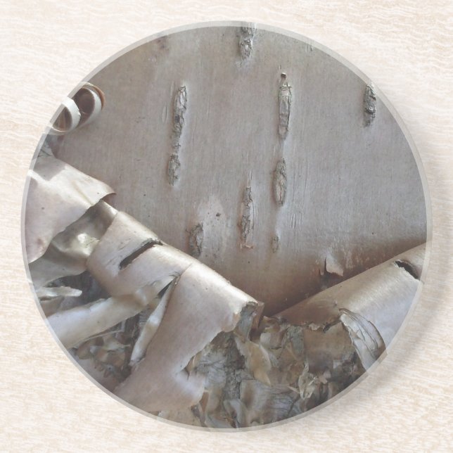 Porta-copos Curly Birch Bark Tree Rustic (Frente)