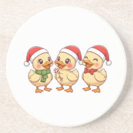 Porta-copos Cute Kawaii Christmas Ducks | Festive Holiday