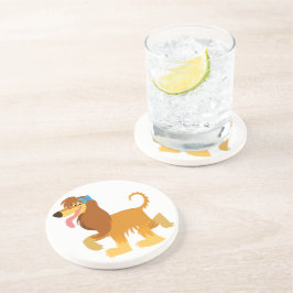 Porta-copos Cute Ready Cartoon Afghan Hound Coaster