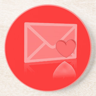 Porta copos da carta de amor