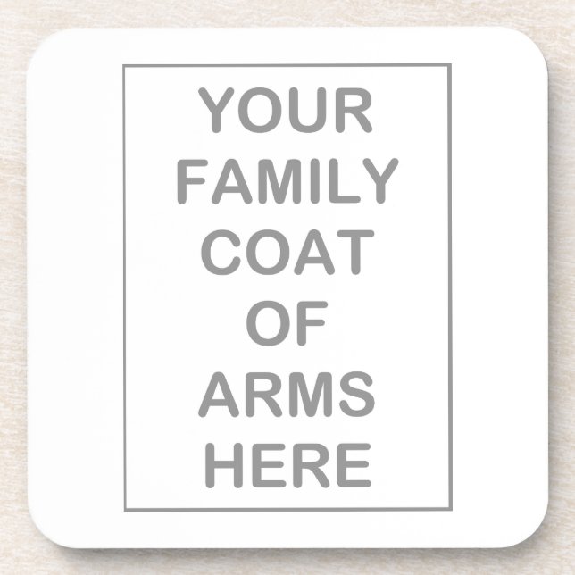 Porta copos da cortiça da brasão (Frente)