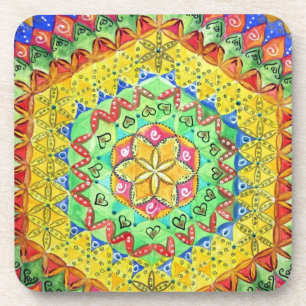 Porta copos da cortiça do mosaico