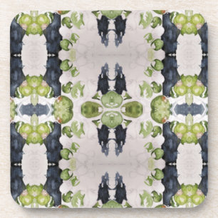 Porta copos da cortiça: Impressão verde-oliva da