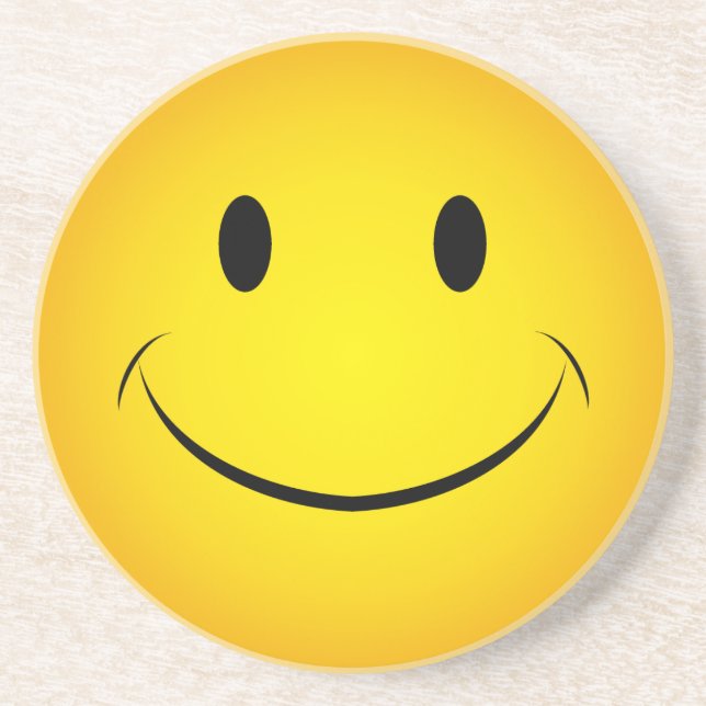 Porta copos da face amarela do ouro (Frente)