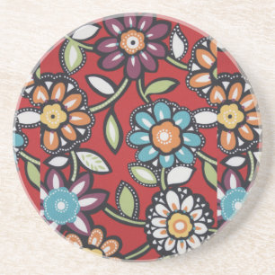 porta copos da flor do hippie