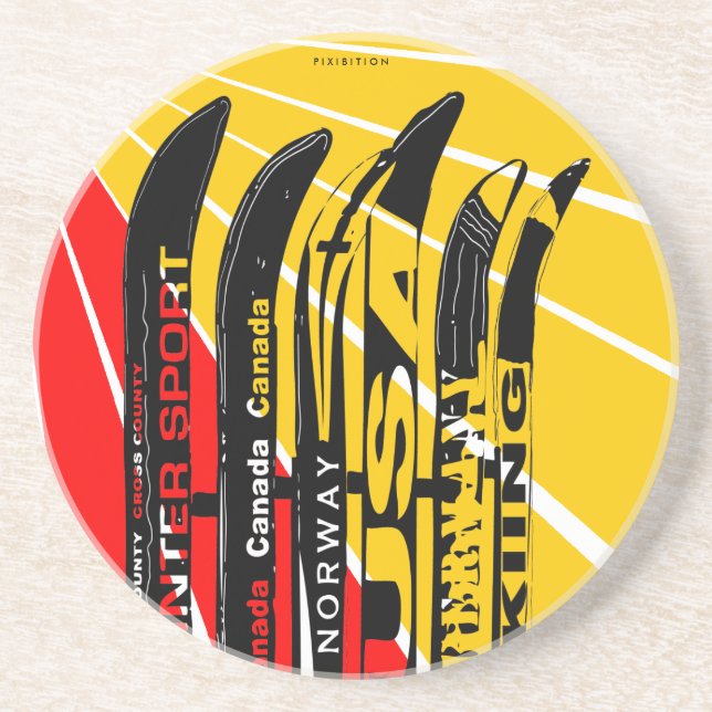 Porta copos da lâmina do esqui (Frente)