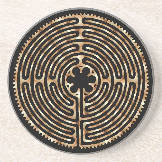 Porta copos da pérola do labirinto de Chartres (Frente)