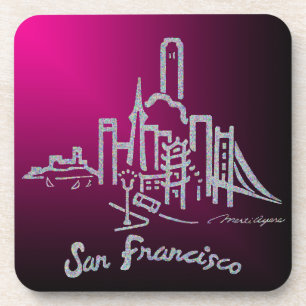 Porta copos da skyline de San Francisco