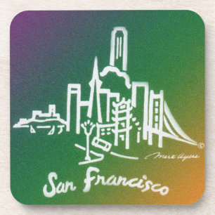 Porta copos da skyline de San Francisco