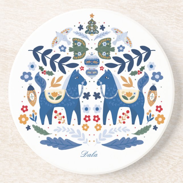 Porta-copos Dala Horse - Home Sweet Home (Frente)