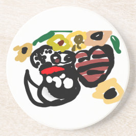 Porta-copos Dalmatian sunflowers