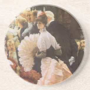 Porta-copos Dama Política de James Tissot, Vitoriano Antigo