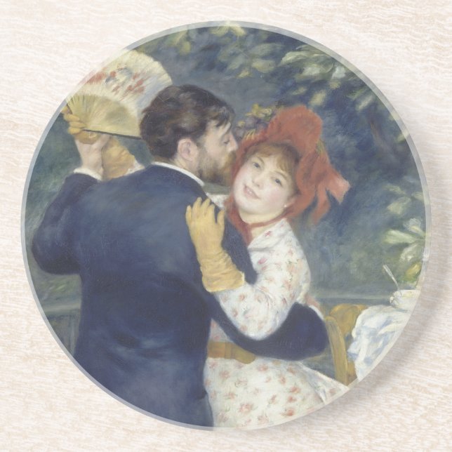 Porta-copos Dança do País - Pintura Impressionista Renoir (Frente)