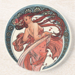 Porta-copos Dança por Alfons Mucha 1898