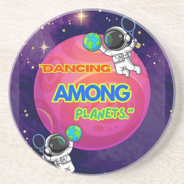 PORTA-COPOS DANÇAMENTO ENTRE PLANETAS (Frente)
