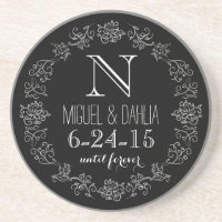 Data de Casamento Personalizada em Quadro de Giz