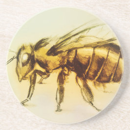 Porta copos de Abelhas AmarelasPedra, Desenho Real