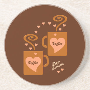 Porta copos de Amantes de Café, personalizar