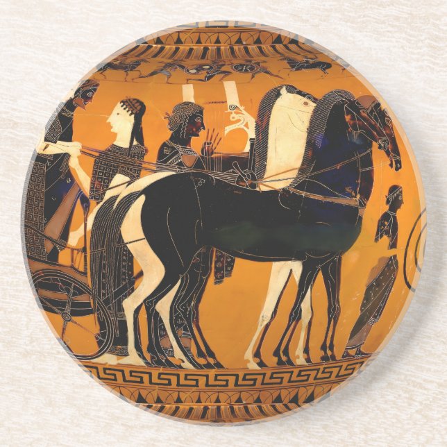 Porta copos de Aranha Negra da Grécia Antiga (Frente)