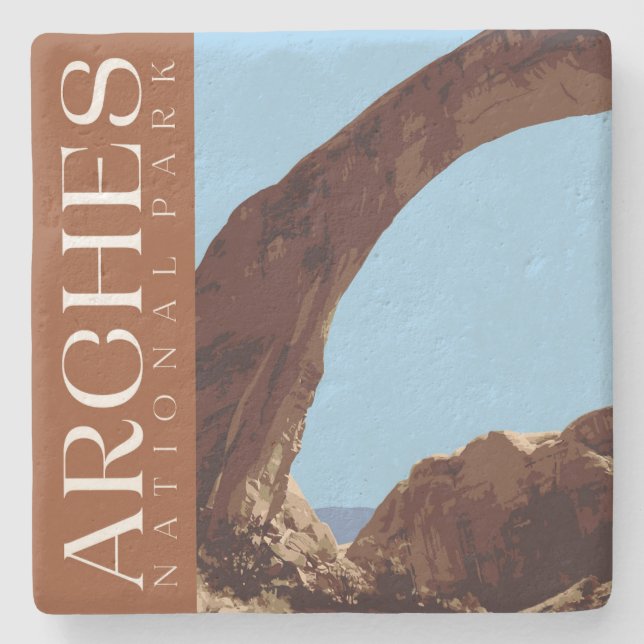 Porta copos de Arches, Porta copos de Pedra do Par (Frente)