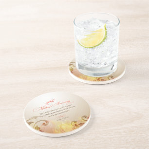 Porta-copos De Arenito 50th O aniversário de casamento, senhor Bênção