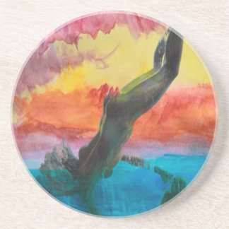 Porta-copos De Arenito A garota