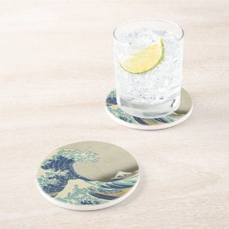Porta-copos De Arenito A onda do Excelente de Kanagawa