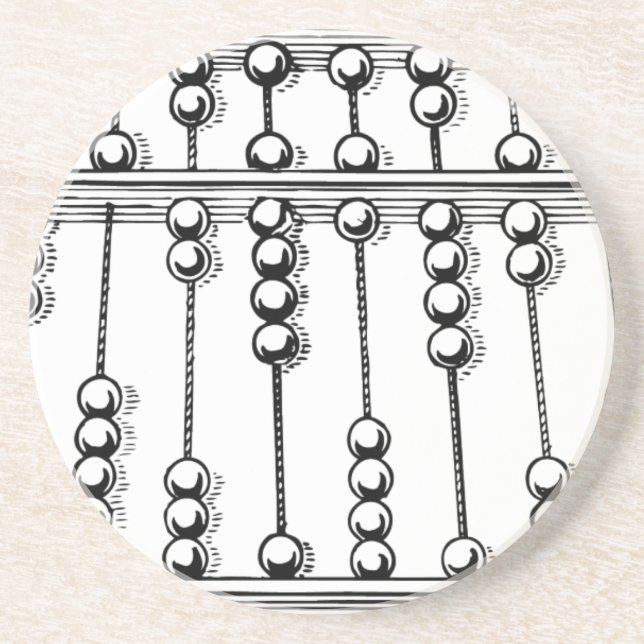 Porta-copos De Arenito Ábaco (Frente)