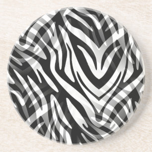Porta-copos De Arenito Abstrato Zebra
