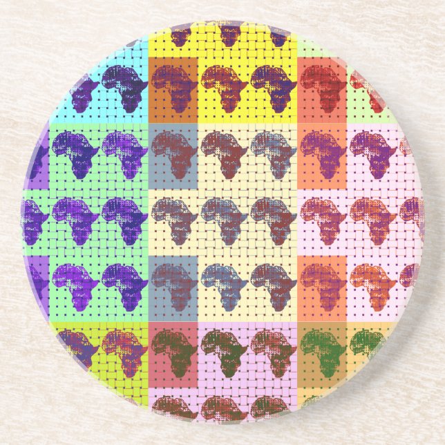 Porta-copos De Arenito África (Frente)