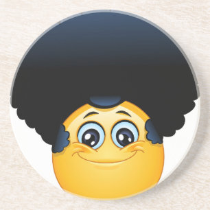 Porta-copos De Arenito afro emoji