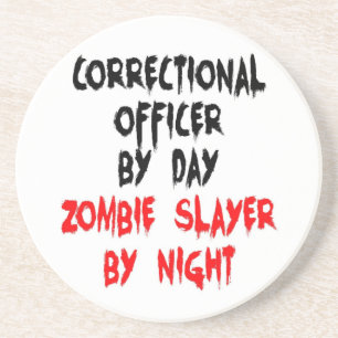 Porta-copos De Arenito Agente Correto Zombie Slayer