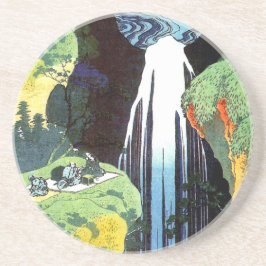Porta-copos De Arenito Amida Waterfall, Hokusai Japonês Belas Artes